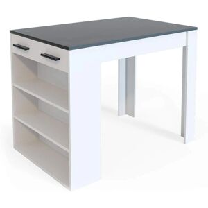 Mesa de bar Repose - Antracita/blanco - 67x100cm Mesa de bar Repose - Antracita/blanco - 67x100cm