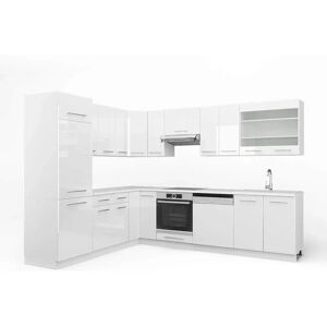 Vicco Modelo Fame-Line Cocina Esquinera - Moderna, Blanco, 227x60cm Vicco Modelo Fame-Line Cocina Esquinera - Moderna, Blanco, 227x60cm
