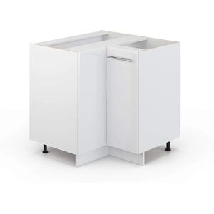 Vicco - Armadio angolare Fame-Line 81cm Bianco Lucido - Mobile ad angolo Vicco - Armadio angolare Fame-Line 81cm Bianco Lucido - Mobile ad angolo