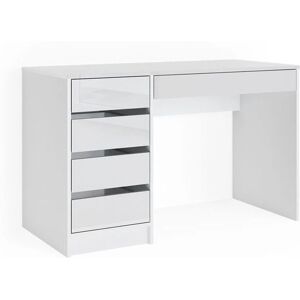 Mesa de maquillaje Sherry de Vicco, Blanco alto brillo, 120 cm Mesa de maquillaje Sherry de Vicco, Blanco alto brillo, 120 cm