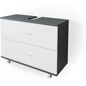 Vicco - Mobile bagno Ilias, antracite/bianco, 80x60.8cm - Arredo bagno Vicco - Mobile bagno Ilias, antracite/bianco, 80x60.8cm - Arredo bagno