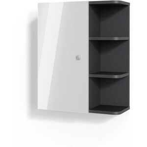 Armadio a Muro Fynn Vicco - Bianco Lucido per Bagno Armadio a Muro Fynn Vicco - Bianco Lucido per Bagno