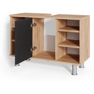 Meuble de salle de bain Vicco Fynn - Antracite 80x54cm - Publicité Meuble de salle de bain Vicco Fynn - Antracite 80x54cm - Publicité