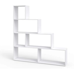 Vicco - Estantería de escalera Asym Blanca 6 compartimentos Vicco - Estantería de escalera Asym Blanca 6 compartimentos