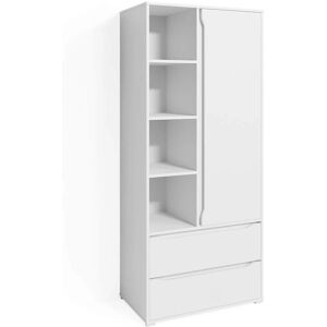 Armario Ruben Blanco de Vicco - Mueble de Almacenamiento Moderno Armario Ruben Blanco de Vicco - Mueble de Almacenamiento Moderno
