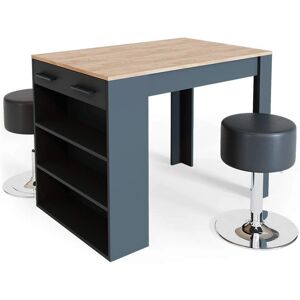 Ensemble de table de bar Vicco Repose - Anthracite/Chêne doré - 67x100 cm - Publicité Ensemble de table de bar Vicco Repose - Anthracite/Chêne doré - 67x100 cm - Publicité
