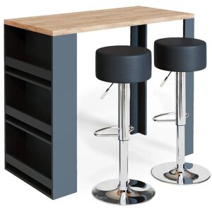 Vicco - Conjunto de mesa de bar 117x57 cm con 2 taburetes Vicco - Conjunto de mesa de bar 117x57 cm con 2 taburetes