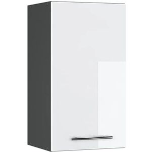 Vicco Armoire Murale Fame-Line 40cm - Moderne Anthracite/Blanc Brillant - Publicité Vicco Armoire Murale Fame-Line 40cm - Moderne Anthracite/Blanc Brillant - Publicité