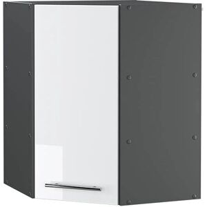 Vicco - Gabinete de esquina Fame-Line - Antracita/Blanco Alto Brillo Vicco - Gabinete de esquina Fame-Line - Antracita/Blanco Alto Brillo