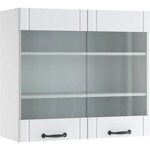 Vicco - Credenza da Cucina in Vetro Bianco - 80cm Vicco - Credenza da Cucina in Vetro Bianco - 80cm