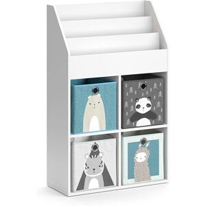 Estantería infantil Vicco Luigi Blanca - Estantería, 72 x 114.2 cm con 4 cajas plegables Estantería infantil Vicco Luigi Blanca - Estantería, 72 x 114.2 cm con 4 cajas plegables