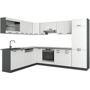 Mueble de esquina de cocina Vicco - Blanco/Antracita - 227x287 cm - Tipo de cocina Mueble de esquina de cocina Vicco - Blanco/Antracita - 227x287 cm - Tipo de cocina