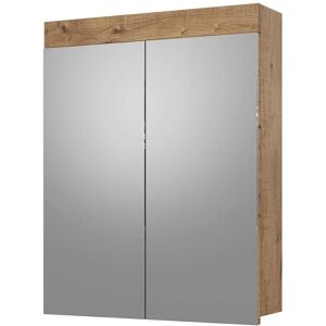 Vicco Armoire avec miroir Luna - Chêne, 60x77 cm - Bathroom Mirror Cabinet - Publicité Vicco Armoire avec miroir Luna - Chêne, 60x77 cm - Bathroom Mirror Cabinet - Publicité
