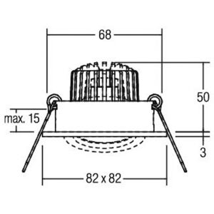 Projecteur encastré LED Brumberg - Réglable, pivotant - IP20 - Publicité Projecteur encastré LED Brumberg - Réglable, pivotant - IP20 - Publicité