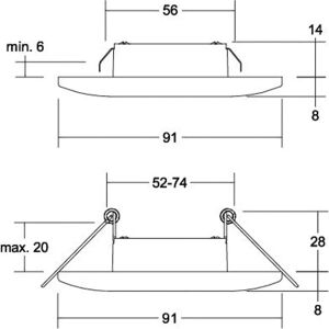 Brumberg Downlight LED noir - 38371083 - Encastré, 3W, 440lm - Publicité Brumberg Downlight LED noir - 38371083 - Encastré, 3W, 440lm - Publicité