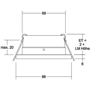 Brumberg LED Einbaudownlight - Deckenmontage - 14W Brumberg LED Einbaudownlight - Deckenmontage - 14W
