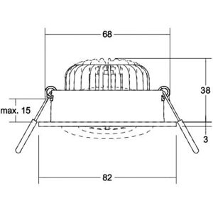 Projecteur encastré LED Brumberg - Dimmable, 3000K, 680lm - Publicité Projecteur encastré LED Brumberg - Dimmable, 3000K, 680lm - Publicité