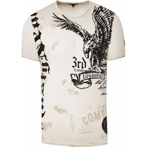 Rusty Neal M Beige Casual Bedrukte T-Shirt Rusty Neal M Beige Casual Bedrukte T-Shirt