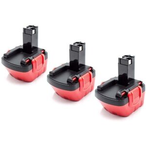vhbw 3x Batería compatible con Bosch Exact 12 - Recargable NiMH 12 V vhbw 3x Batería compatible con Bosch Exact 12 - Recargable NiMH 12 V