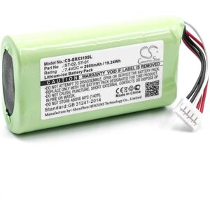 vhbw Sony SRS-X3 XB2 XB20 Battery - 2600mAh Li-ion Speaker vhbw Sony SRS-X3 XB2 XB20 Battery - 2600mAh Li-ion Speaker