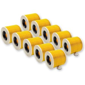 vhbw Kärcher Vacuum Filter Set - 10 Pleated Cartridge Filters vhbw Kärcher Vacuum Filter Set - 10 Pleated Cartridge Filters