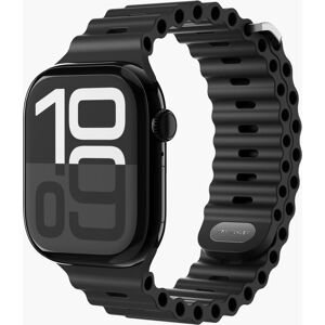 Bracelet de montre en silicone recyclé Vonmählen Wave Band 2 - Noir Bracelet de montre en silicone recyclé Vonmählen Wave Band 2 - Noir