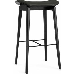 NORR11 NY11 - Tabouret de bar en chêne noir et cuir anthracite - Publicité NORR11 NY11 - Tabouret de bar en chêne noir et cuir anthracite - Publicité