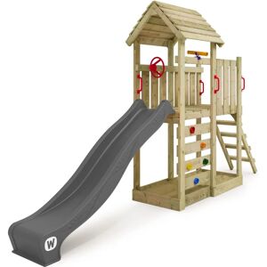 Wickey JoyFlyer Wooden Playground with Slide & Climbing Tower - Antracita - Playset Wickey JoyFlyer Wooden Playground with Slide & Climbing Tower - Antracita - Playset