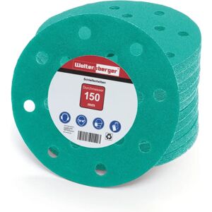 WOLTERSBERGER - 50 disques abrasifs excentriques ø 150 mm P180 15 trous verts pour une finition optimale - Disques abrasifs - Publicité WOLTERSBERGER - 50 disques abrasifs excentriques ø 150 mm P180 15 trous verts pour une finition optimale - Disques abrasifs - Publicité