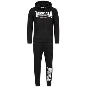 Lonsdale Feeny Tracksuit - Slim Fit - Black/White Lonsdale Feeny Tracksuit - Slim Fit - Black/White