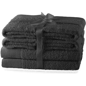Asciugamani Amari Graphite di AmeliaHome - Set da 6 Asciugamani Amari Graphite di AmeliaHome - Set da 6