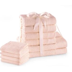 Set de Toallas Rosa de Algodón de AmeliaHome - Baño y Cocina Set de Toallas Rosa de Algodón de AmeliaHome - Baño y Cocina