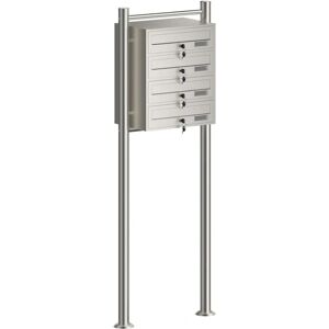 Sistema di 4 cassette postali in acciaio inox - Facile da installare Sistema di 4 cassette postali in acciaio inox - Facile da installare