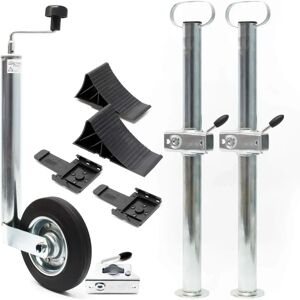 XPOTOOL Ensemble de Roues de Support pour Remorques - 150kg Capacité - Kit Support avec Pinces - Publicité XPOTOOL Ensemble de Roues de Support pour Remorques - 150kg Capacité - Kit Support avec Pinces - Publicité