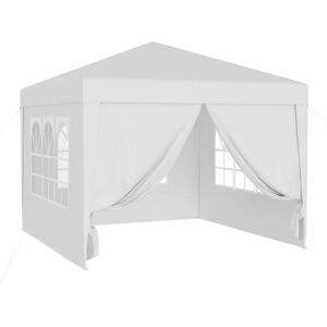 Carpa de jardín Wiltec 3x3 m Blanca UV 50+ con laterales desmontables Carpa de jardín Wiltec 3x3 m Blanca UV 50+ con laterales desmontables