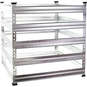 Wiltec Modelo 120 x 120 x 90 cm Contenedor de Compostaje en Metal - Compostera de Jardín Wiltec Modelo 120 x 120 x 90 cm Contenedor de Compostaje en Metal - Compostera de Jardín