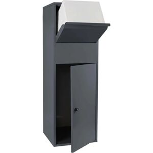 Wiltec Caja de Paquetes - Solución Moderna en Antracita para Correo y Envíos Wiltec Caja de Paquetes - Solución Moderna en Antracita para Correo y Envíos