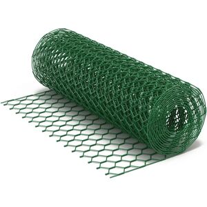 Wiltec Modelo - Malla de alambre cuadrada 25x25mm, Verde, Rollo de 25m - Cercado de jardín Wiltec Modelo - Malla de alambre cuadrada 25x25mm, Verde, Rollo de 25m - Cercado de jardín