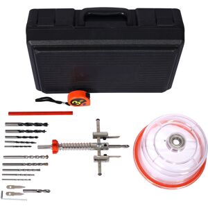 Wiltec - Cortadora de agujeros - Diámetro ajustable 40-120mm, Profundidad máxima 30mm Wiltec - Cortadora de agujeros - Diámetro ajustable 40-120mm, Profundidad máxima 30mm