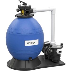 Sistema de filtro de arena Wiltec - 750W, 71L, 20000L/h Sistema de filtro de arena Wiltec - 750W, 71L, 20000L/h
