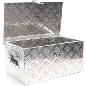 Caja de herramientas de aluminio Xpotool - 50,8x30,5x24cm - Plateado - Con cerradura Caja de herramientas de aluminio Xpotool - 50,8x30,5x24cm - Plateado - Con cerradura