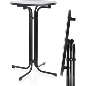 Toboli - Mesa bistro plegable negra Ø 70cm - Interior/Exterior Toboli - Mesa bistro plegable negra Ø 70cm - Interior/Exterior