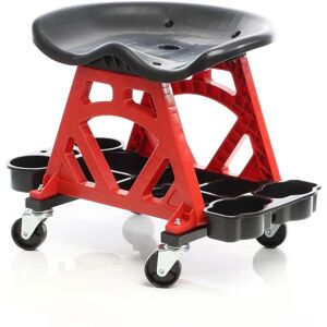Xpotool Asiento de taller con ruedas - 150kg, giratorio, bandeja de herramientas Xpotool Asiento de taller con ruedas - 150kg, giratorio, bandeja de herramientas