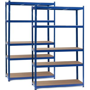 Wiltec Estanterías de carga pesada - 120x60x204cm, 5 baldas, 200kg/nivel Wiltec Estanterías de carga pesada - 120x60x204cm, 5 baldas, 200kg/nivel