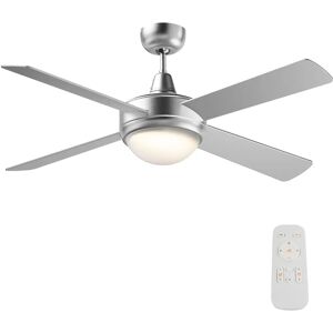 Ventilador de techo Wiltec 130cm - 4 palas, lámpara, mando Ventilador de techo Wiltec 130cm - 4 palas, lámpara, mando