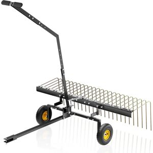 Wiltec Aireador de Césped y Rastra - 148cm, 24 púas - Para Tractores y Cortacéspedes Wiltec Aireador de Césped y Rastra - 148cm, 24 púas - Para Tractores y Cortacéspedes