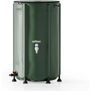 Wiltec Barril de lluvia plegable 250L - Recolector de agua Wiltec Barril de lluvia plegable 250L - Recolector de agua