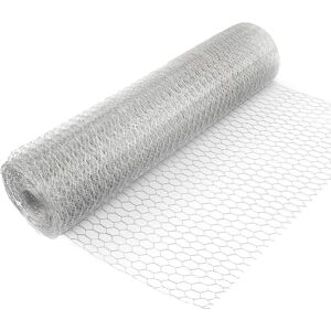 Wiltec Malla de acero galvanizado - Cercado hexagonal 13mm 0,5x25m Wiltec Malla de acero galvanizado - Cercado hexagonal 13mm 0,5x25m
