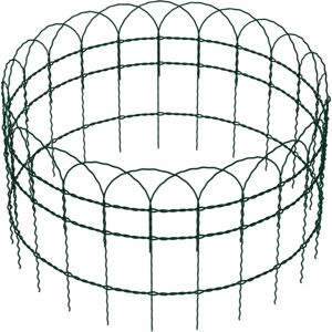 Valla metálica para jardín Wiltec 0,4x25m verde, malla PVC - Delimitación de jardín Valla metálica para jardín Wiltec 0,4x25m verde, malla PVC - Delimitación de jardín