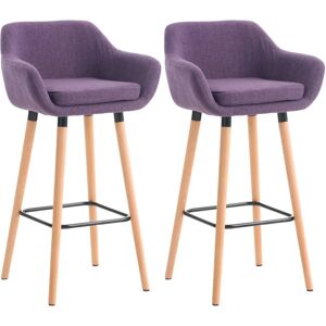 CLP Grant - Ensemble de 2 Tabourets de Bar - Violet - Publicité CLP Grant - Ensemble de 2 Tabourets de Bar - Violet - Publicité